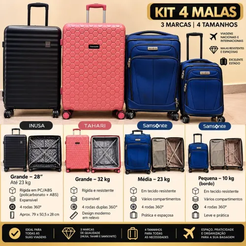 Kit de malas grandes