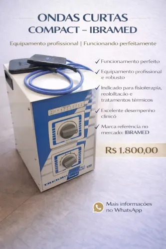 Ondas Curtas Compact - IBRAMED | Equipamento Profissional de Fisioterapia