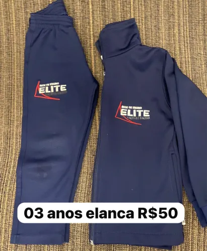 Uniforme de frio colégio Elite 03 a 04 anos 