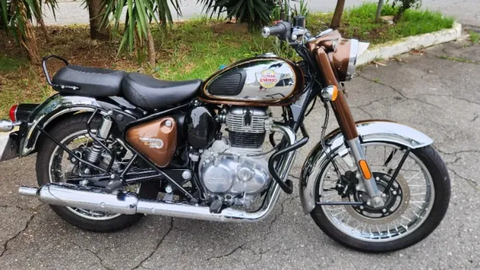ROYAL ENFIELD CLASSIC CHROME GREEN 350 2023 2.000km Impecável