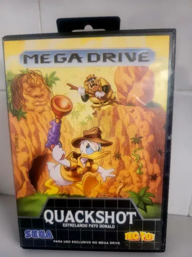 QuackShot Tec Toy Mega Drive CIB Completo | Cartucho Virgem | Raridade Absoluta