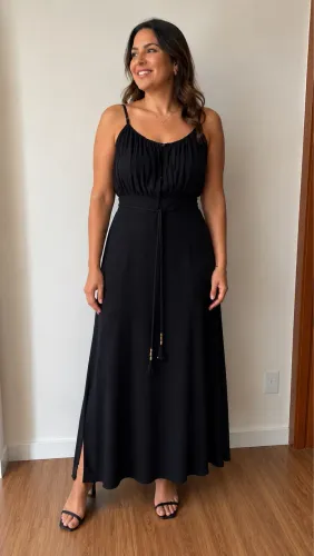 Vestido Preto social