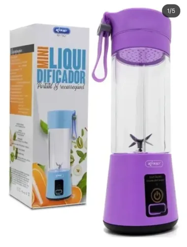 Mini Liquidificador Portátil Recarregável