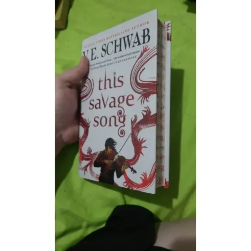 This Savage Song V. E. Schwab hardcover inglês capa dura importado sprayed edges