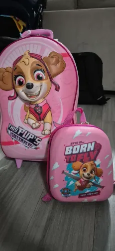 Mochila + Lancheira 3D Patrulha Canina Skye