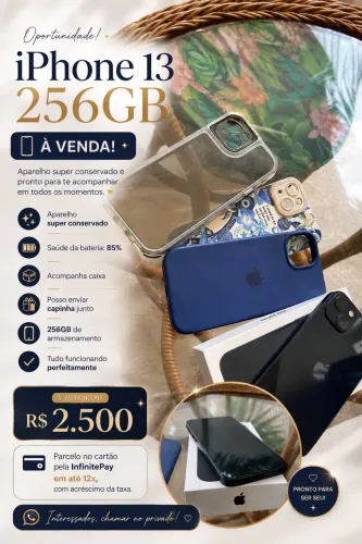 ? IPhone 13 256GB á venda!