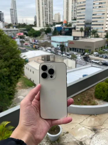APARELHO APPLE 14 PRO SEMINOVO DOURADO ÓTIMO ESTADO