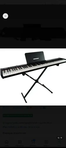 Piano digital 88 teclas com acessórios 