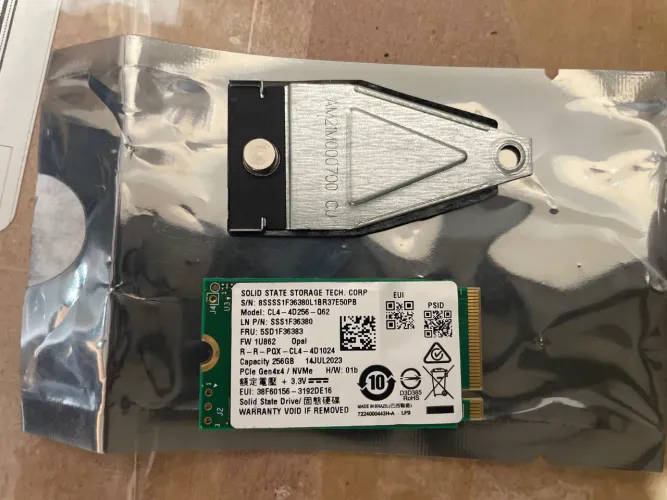 SSD NVME 256 GB