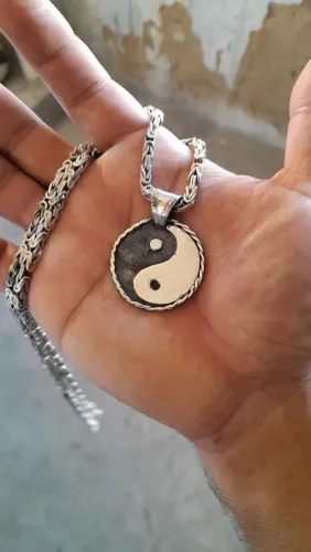 Medalha Yin Yang de Prata 950