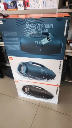 Caixa de Som Bluetooth JBL Boombox 4 Azul - N/A