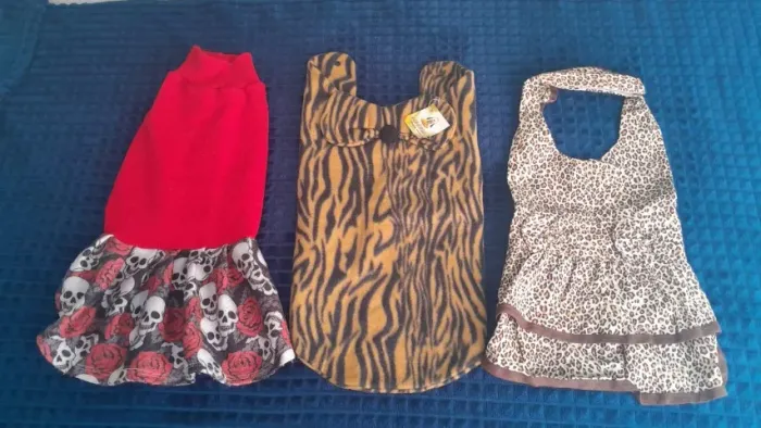 Lote 3 Roupas Para Cachorro Pequeno Tamanho 22