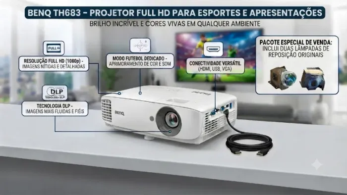 Projetor Benq TH683 Full HD