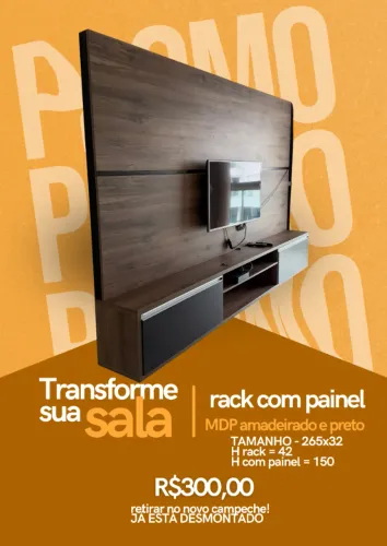 Rack com painel - Já desmontado