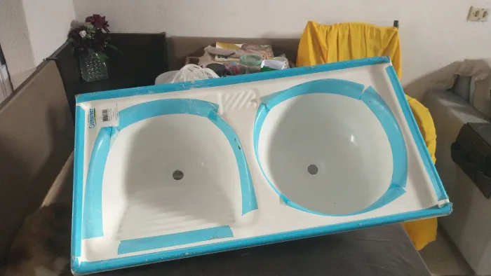 Tanque de lavar roupas novo em barra de jangada 60,00