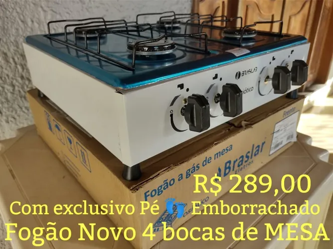 Fogão 4 Queimadores de MESA