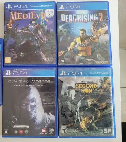 4 jogos de Playstation 4 por 100