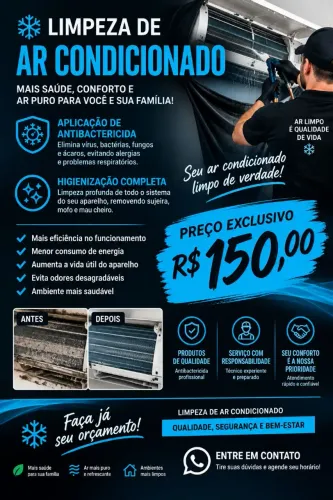 Limpeza de ar condicionado