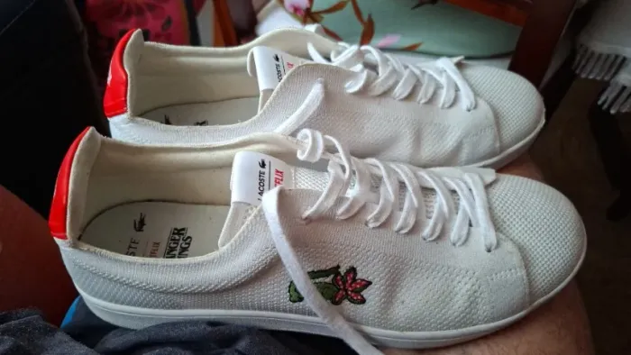 Tênis lacoste masculino colaboração Netflix stranger things