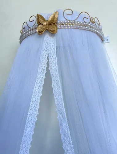 Dossel com mosqueteiro em renda 