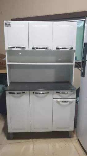 Armario Cozinha Em Aço Itatiaia 6 Portas 1 Gav Rose Branco