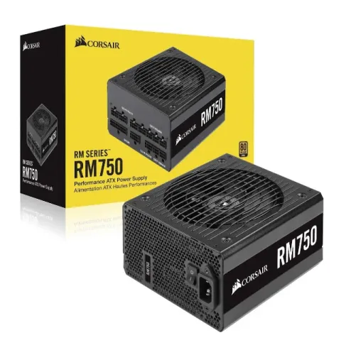 Corsair RM750, 750W, 80 Plus Gold, Full Modular