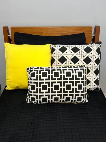 Conjunto de 3 almofadas decorativas
