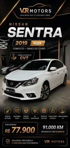 Nissan Sentra SV 2.0 Flexstart 16V Aut. 2019