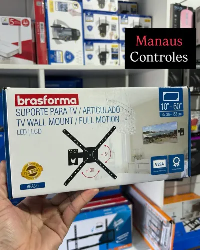 Suporte para Tv Articulado 10 a 60 - aguenta até 30Kg 