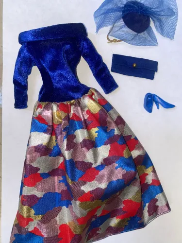 Barbie Haute Couture Fashions - pack de roupa anos 80 completo