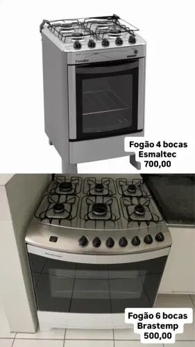 Fogão 4 e 6 bocas