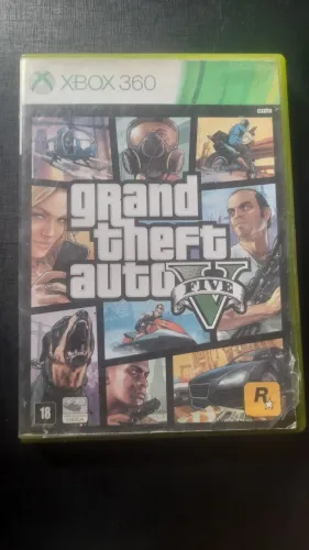 Mídia Física de GTA 5, XBOX 360.