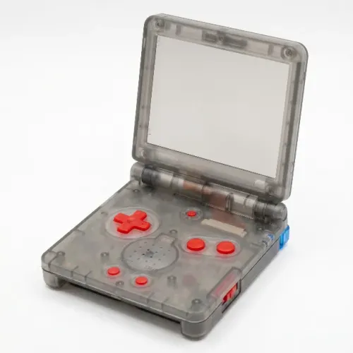 Carcaça Game Boy Advance SP Preta Translúcida