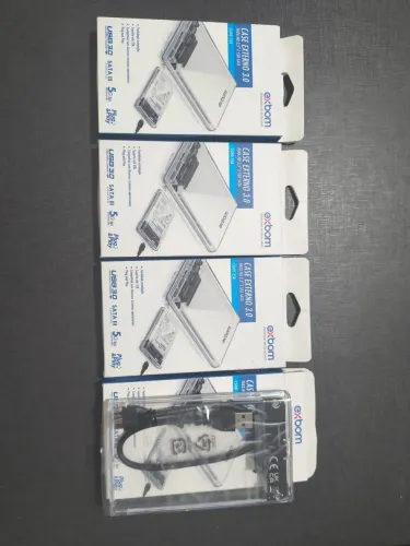 04 cases externos USB 3.0 novos 