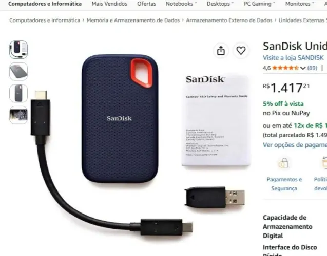 SanDisk 1tb externo