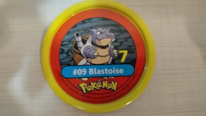 Tazos Estrela Pokémon Pokemetal #9 Blastoise