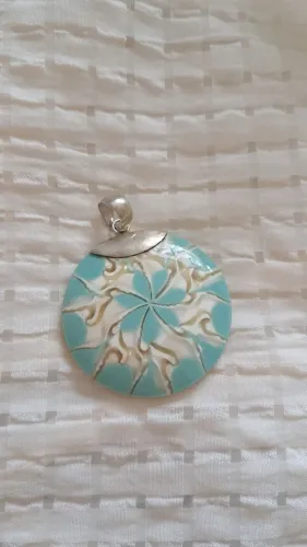 Pingente grande, 6 cm, em prata 925!