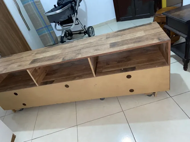 Rack para TV Amadeirado Grande - Excelente Estado