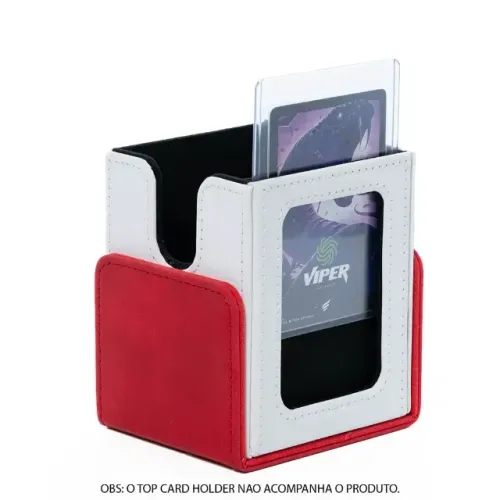 Deckbox Viper Showcase 100+ Branco e Vermelho
