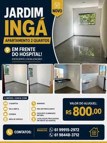 Alugo apartamento no jardin ingá (em frente ao hospital