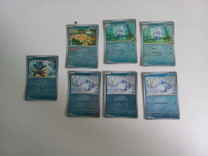 Cartas pokemon reverse foil heróis excelcios