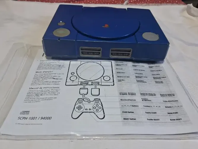 Playstation 1 Fat SCPH-1001 com Picostation (Defeito)