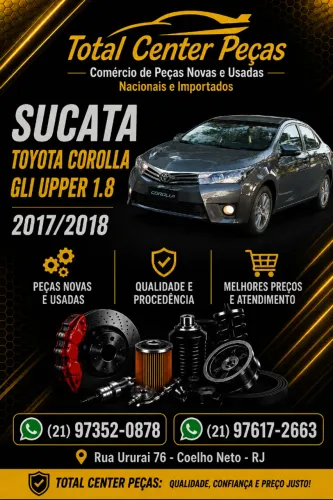 PEÇAS SUCATA COROLLA 2017/2018