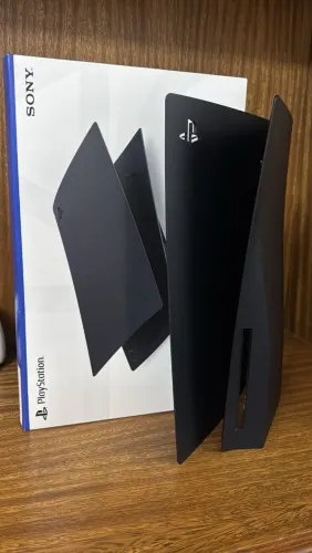Face Plates Pretas Midnight Black (ORIGINAIS SONY) PS5