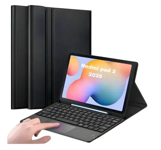 Case redmi pad 2 11 pol com teclado Bluetooth
