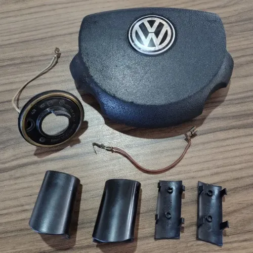 Kit Tampa e Acessórios do Volante VW G4 Track Field Gol/Parati/Saveiro Original 5X0419669A