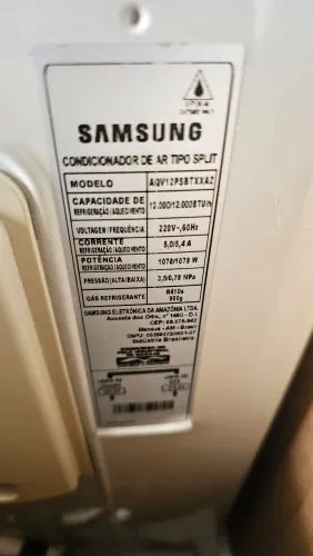 Ar Condicionado Samsung Split 12000 BTU Inverter Quente e Frio (Usado)