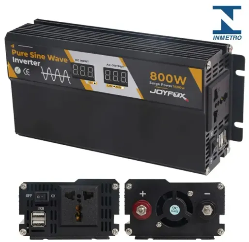 Joyfox Inversor Onda Senoidal Pura 800w Pico 1600w 12v 120v