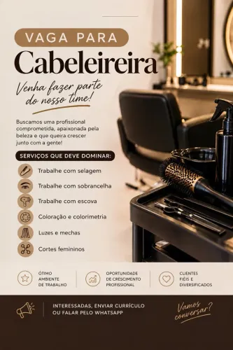 Vaga de CABELEIREIRA