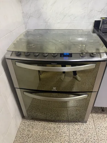 Fogão 5 bocas inox Electrolux